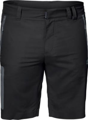 Jack Wolfskin Active Track Shorts - Men's, Black, 38/39, 33 Inch, 1503791-6000056