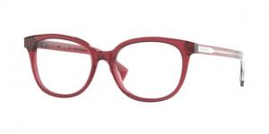 Burberry BE2291F Eyeglass Frames 3796-53 - Transparent Red