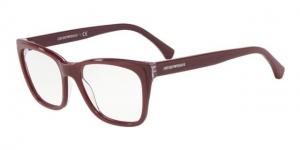 Armani EA3146 Eyeglass Frames 5744-54 - Trilayer Crystal Bordeaux