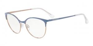Armani EA1087 Eyeglass Frames 3270-54 - Light Blue/Light Bronze