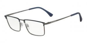 Armani EA1090 Eyeglass Frames 3228-52 - Matte Blue/Matte Gunmetal