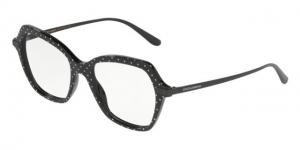Dolce&Gabbana DG3311 Eyeglass Frames 3126-51 - Pois White On Black