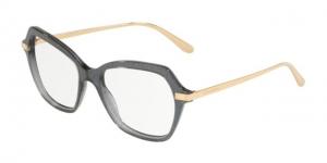 Dolce&Gabbana DG3311 Eyeglass Frames 3210-53 - Transparent Black Pois Gold