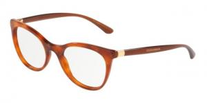 Dolce&Gabbana DG3312 Eyeglass Frames 3212-50 - Honey Havana Dg Gold