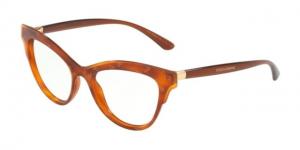 Dolce&Gabbana DG3313 Eyeglass Frames 3212-52 - Honey Havana Dg Gold