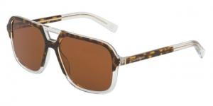 Dolce&Gabbana DG4354 Sunglasses 757/73-58, Brown Lenses
