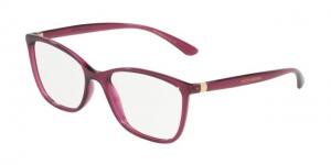 Dolce&Gabbana DG5026 Eyeglass Frames 1754-52 - Transparent Black Cherry