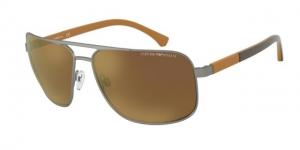 Armani EA2084 Sunglasses 30036H-63 - , Brown Mirror Gold Lenses