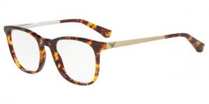 Armani EA3153 Eyeglass Frames 5765-51 - Havana Brown/Orange