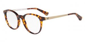Armani EA3154 Eyeglass Frames 5765-51 - Havana Brown/Orange