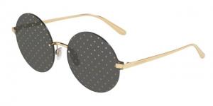 Dolce&Gabbana DG2228 Sunglasses 02/L-62, Dark Grey Tampo Pois Silver Lenses