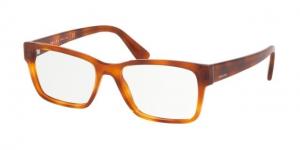 Prada HERITAGE PR15VV Eyeglass Frames 4691O1-53 - Light Havana