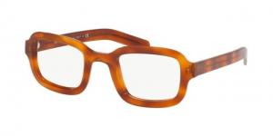 Prada PR16VVF Eyeglass Frames 4691O1-49 - Light Havana