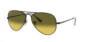 Ray-Ban RB3689 Sunglasses 9152AB-55 - , Photo Yellow Gradient Green Lenses