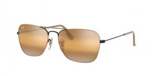 Ray-Ban Caravan Sunglasses RB3136 9153AG-55 - , Yellow Bi-mirror Grey Lenses