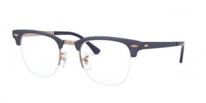 Ray-Ban CLUBMASTER METAL RX3716VM Eyeglass Frames 3055-50 - Copper On Top Matte Dark Blue
