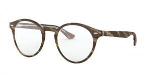 Ray-Ban RX5376 Eyeglass Frames 5914-47 - Top Brown/Red/Yellow