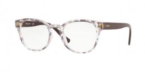 Vogue VO5272 Eyeglass Frames 2730-49 - Text Stripes Brown/Blue Transp
