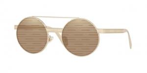 Versace VE2210 Sunglasses 1252V3-52 - , Brown Tamp Versace Silver Gold Lenses