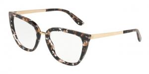 Dolce&Gabbana DG3314 Eyeglass Frames 911-53 - Cube Black/Gold