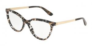 Dolce&Gabbana DG3315 Eyeglass Frames 911-55 - Cube Black/Gold