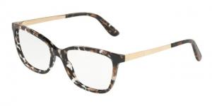 Dolce&Gabbana DG3317 Eyeglass Frames 911-52 - Cube Black/Gold