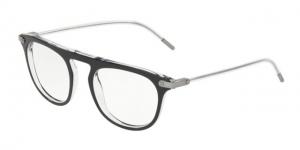 Dolce&Gabbana DG3318 Eyeglass Frames 675-50 - Black On Crystal