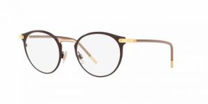 Dolce&Gabbana DG1318 Eyeglass Frames 1315-48 - Matte Brown/Gold