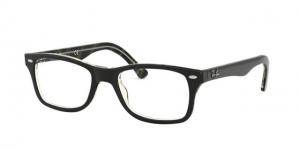 Ray-Ban RX5228F Eyeglass Frames 5912-53 - Top Havana/Brown/Yellow