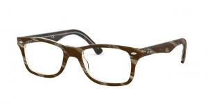 Ray-Ban RX5228F Eyeglass Frames 5914-53 - Top Brown/Red/Yellow