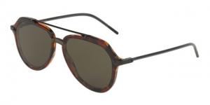 Dolce&Gabbana DG4330F Sunglasses 322282-22 - , Dark Green Lenses