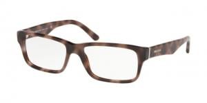 Prada Eyeglass Frames PR16MV 5201O1-53 - Spotted Dark Brown