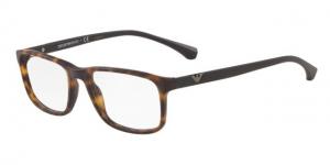 Armani EA3098 Eyeglass Frames 5089-53 - Matte Havana