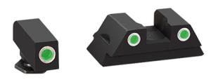 AmeriGlo Classic 3-Dot Tritium Night Sight Black/Green - Outdoor Supplies And Accessories at Academy Sports 0644406908746