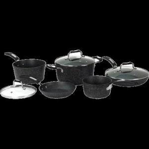 Starfrit The Rock 8 Piece Cookware Set, New Condition, 030930-001-0000