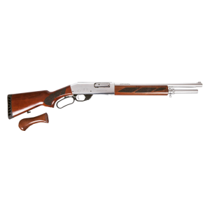 Black Aces Tactical Pro Series L 12 Gauge Lever Action Shotgun, Silver - BATPSLSW BATPSLSW