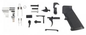 Guntec USA AR-15 Complete Lower Parts Kit w/A2 Pistol Grip, Black, LPK-A2 071456964772