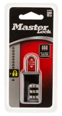 Master Lock Wide Set Combination Lock 646D 071649080036