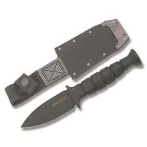 Ontario Knife Company SP54 Gen 2 with Black Kraton Handle and Black 5160 Carbon Steel 3.75" Spear Point Blade Model 8554