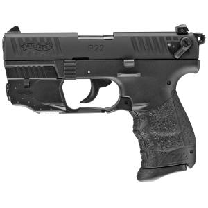 Walther P22Q w/Laser Black 22LR 3.42" Threaded Barrel 10+1 0723364214585