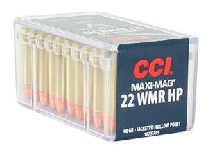 CCI Maxi-Mag .22Mag 40GR JHP 50Rds 24