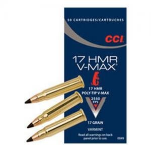 CCI V-Max .17HMR 17GR V-MAX 50rds 49