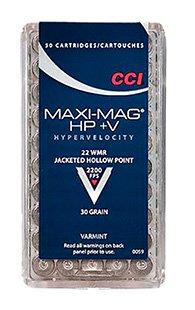 CCI Maxi-Mag .22WMR 30GR Hypervelocity HP 50rds 59