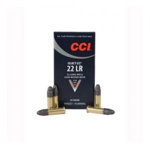 CCI Quiet-22 .22LR 40GR Lead Round Nose 50Rds 076683009609