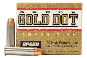 SPEER 357 Magnum 125 gr Gold Dot Hollow Point Police-Trade Ammo 20/Box 076683239204