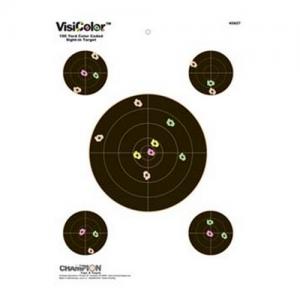 Champion Targets Visicolor Sightin 8 inch 10pk 076683458278