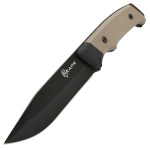 Reapr Brigade Fixed Blade Knife, 5in, 420 Stainless, Black Powdercoated, 11009 11009