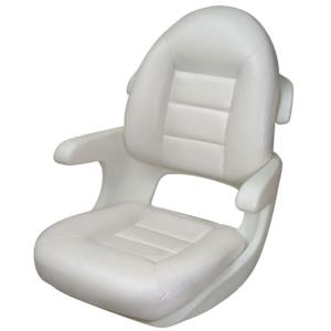 Tempress Elite Helm High-Back Boat Seat, White, 57010 57010