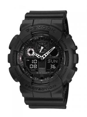 Casio Tactical G Shock Military Black Watch, Black, small GA100-1A1 GA1001A1