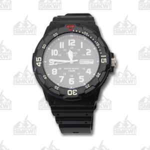 Casio Quartz Analog Black Resin Strap Watch MRW200H-1BVCF